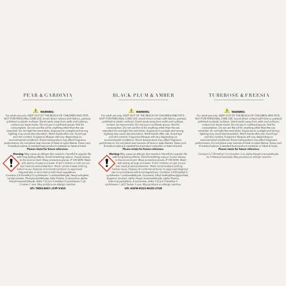 3-Piece Diffuser Set - Clear Glass