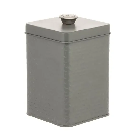 3-Piece Kitchen Canister Set Embossed - Smoke