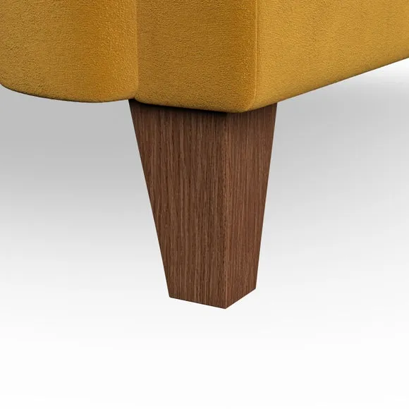 3-Seater Chesterfield Sofa - Amber, Velvet