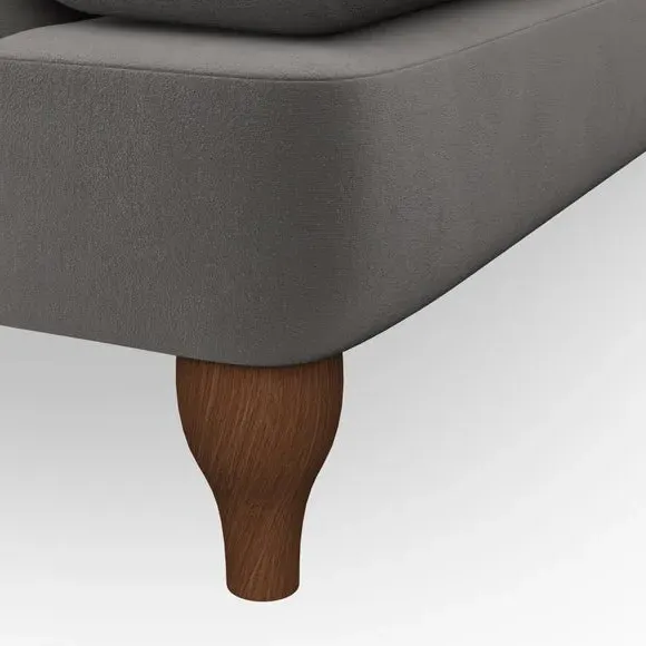 3-Seater Chesterfield Sofa - Charcoal, Velvet