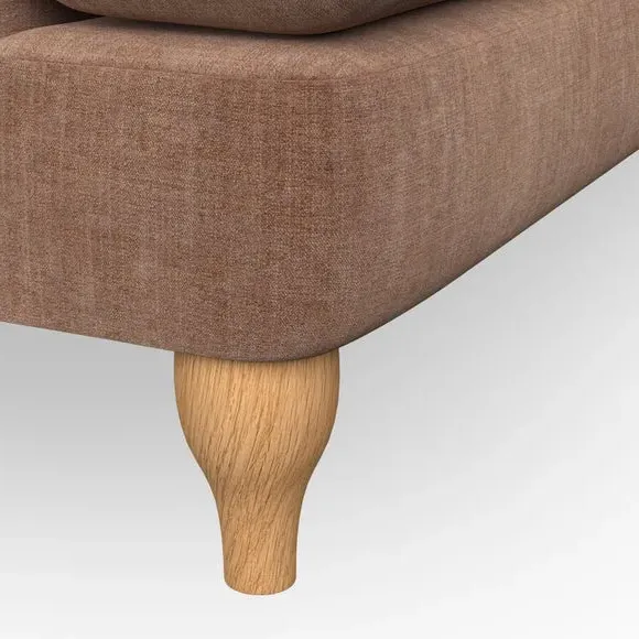 3-Seater Chesterfield Sofa - Clay, Chenille
