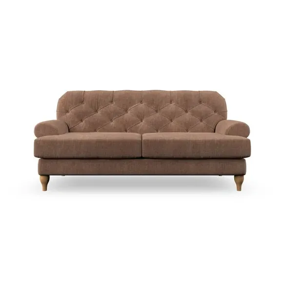 3-Seater Chesterfield Sofa - Clay, Chenille