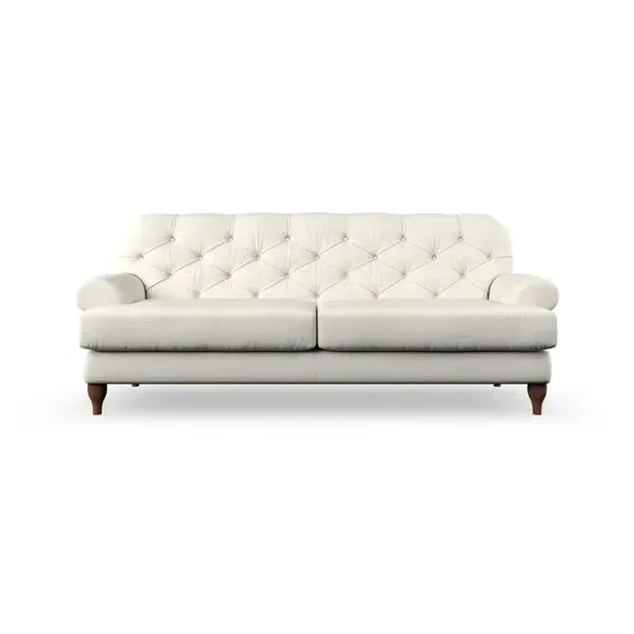 3-Seater Chesterfield Sofa - Ivory