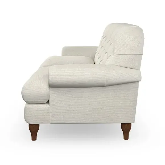 3-Seater Chesterfield Sofa - Ivory