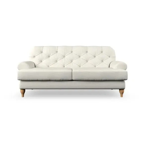 3-Seater Chesterfield Sofa - Ivory