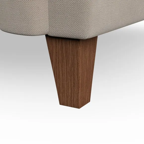 3-Seater Chesterfield Sofa - Mushroom, Chenille