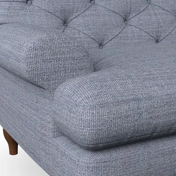 3-Seater Chesterfield Sofa - Navy