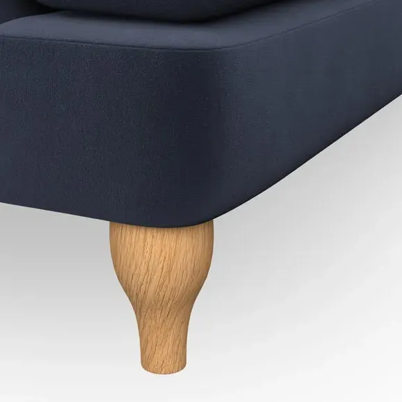 3-Seater Chesterfield Sofa - Navy, Velvet