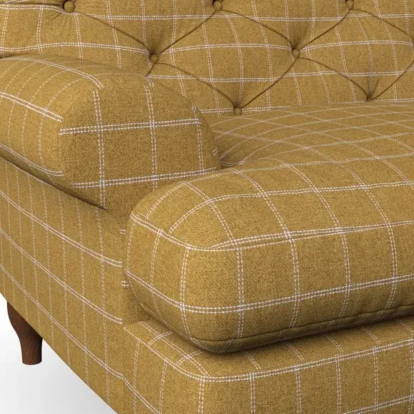 3-Seater Chesterfield Sofa - Ochre