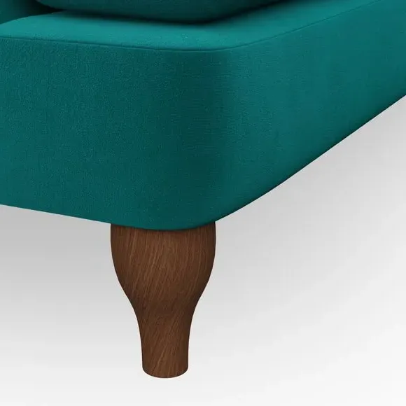 3-Seater Chesterfield Sofa - Peacock, Velvet