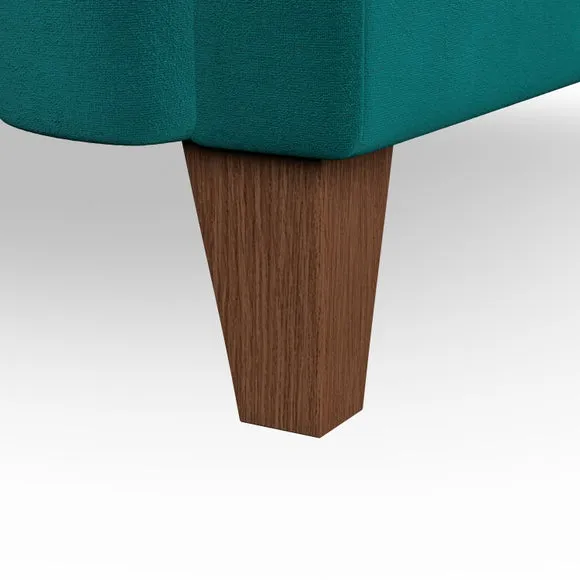 3-Seater Chesterfield Sofa - Peacock, Velvet