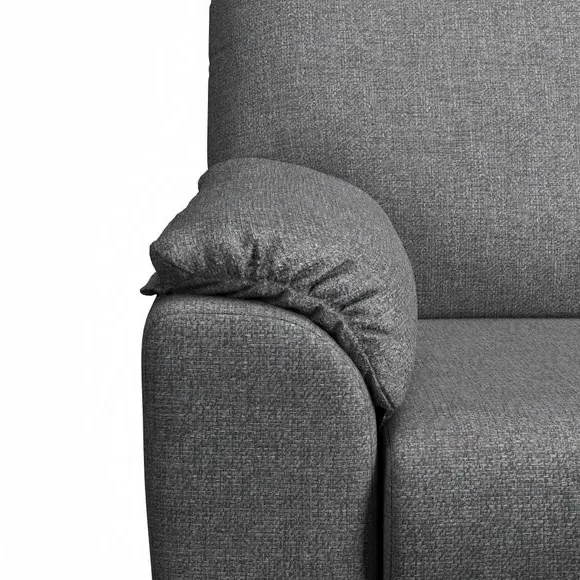3-Seater Corner Sofa Reversible - Grey, Fabric