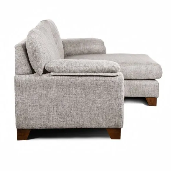3-Seater Corner Sofa Reversible - Natural, Fabric