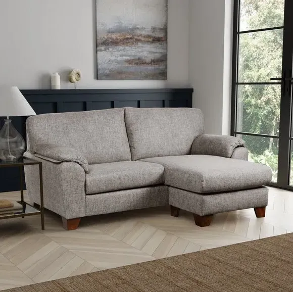 3-Seater Corner Sofa Reversible - Natural, Fabric