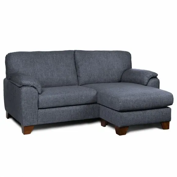 3-Seater Corner Sofa Reversible - Navy, Fabric