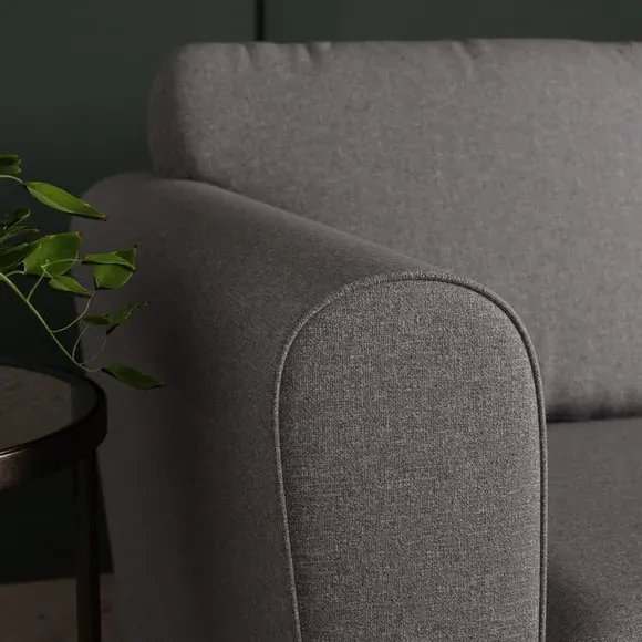 3-Seater Corner Sofa with Chaise - Grey, Fabric
