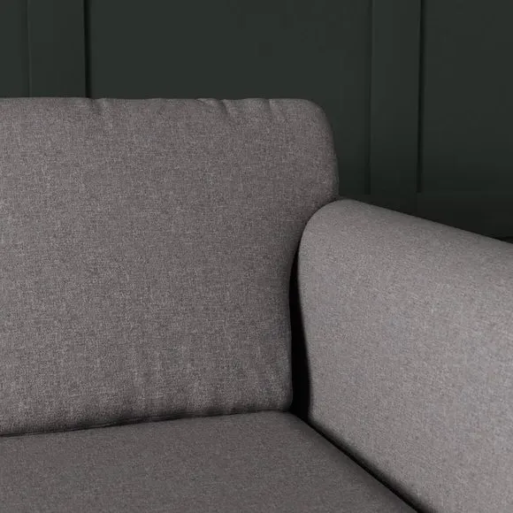 3-Seater Corner Sofa with Chaise - Grey, Fabric