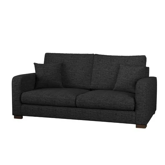 3-Seater Deep Sit Sofa - Graphite, Vivalife Fabric