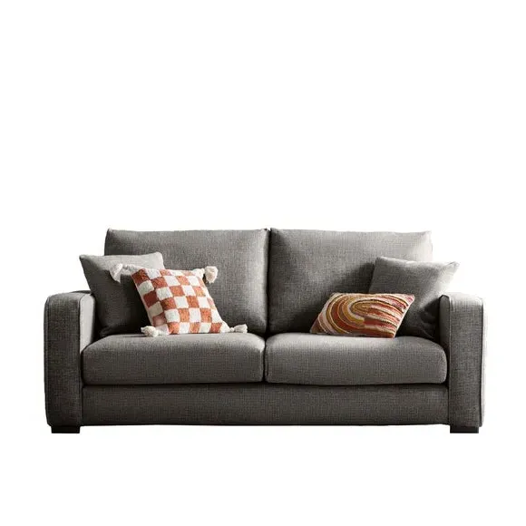 3-Seater Deep Sit Sofa - Grey, Multi Weave