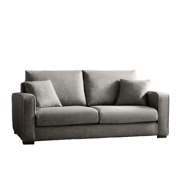 3-Seater Deep Sit Sofa - Grey, Multi Weave
