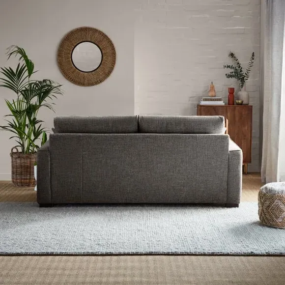 3-Seater Deep Sit Sofa - Grey, Multi Weave