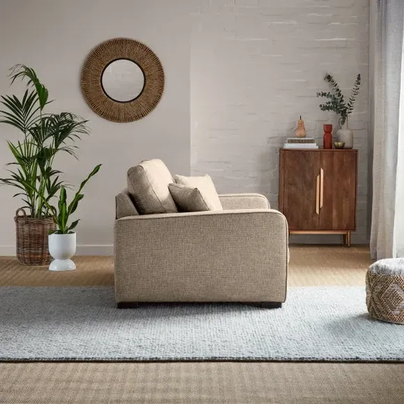 3-Seater Deep Sit Sofa - Natural, Multi Weave