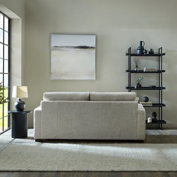 3-Seater Deep Sit Sofa - White Sand, Chenille