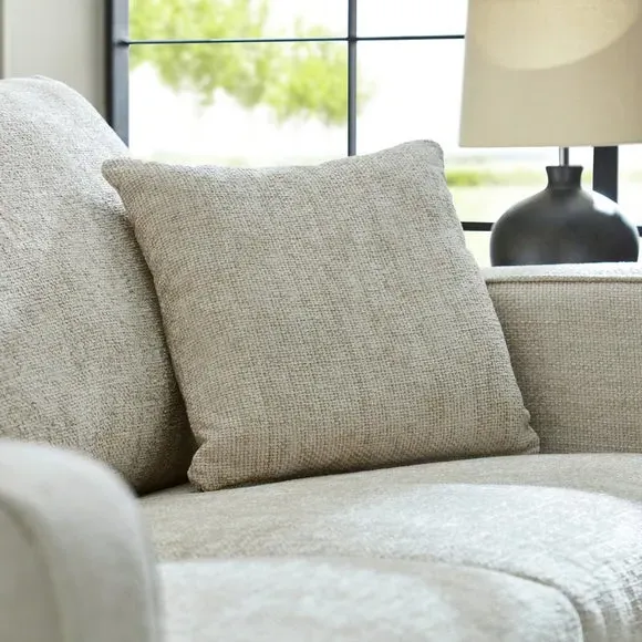 3-Seater Deep Sit Sofa - White Sand, Chenille