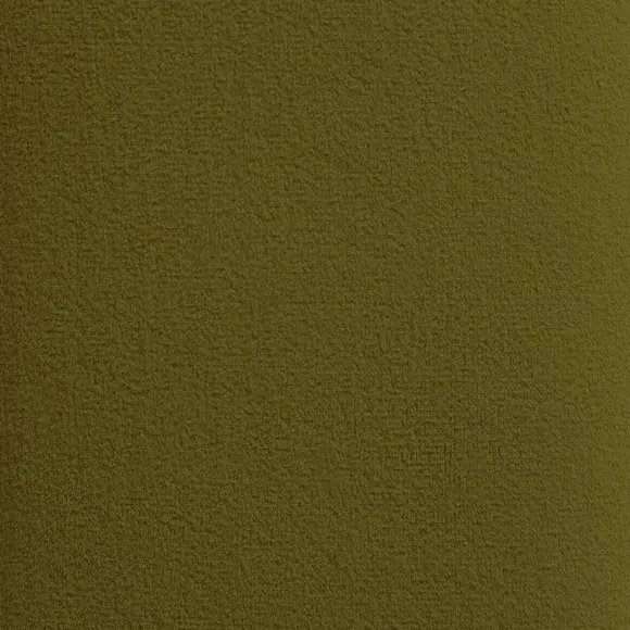 3-Seater Dining Bench with Curved Detail - Olive, Velvet