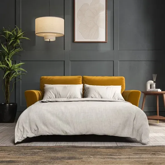 3-Seater Sofa Bed with Storage - Amber image