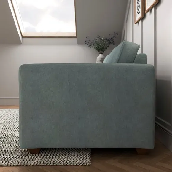 3-Seater Sofa Bed with Storage - Blue, Chenille