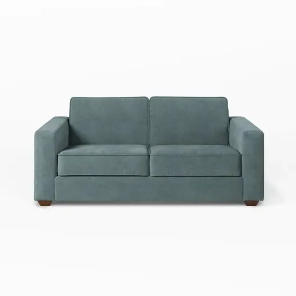 3-Seater Sofa Bed with Storage - Blue, Chenille