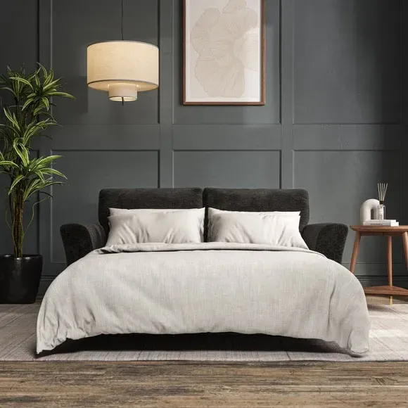 3-Seater Sofa Bed with Storage - Charcoal
