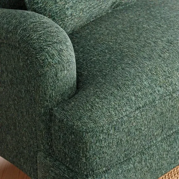3-Seater Sofa Bed with Storage - Green, Chenille