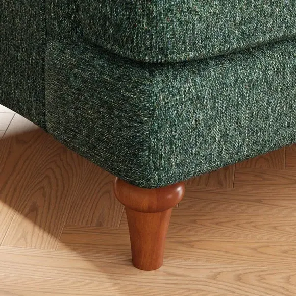 3-Seater Sofa Bed with Storage - Green, Chenille