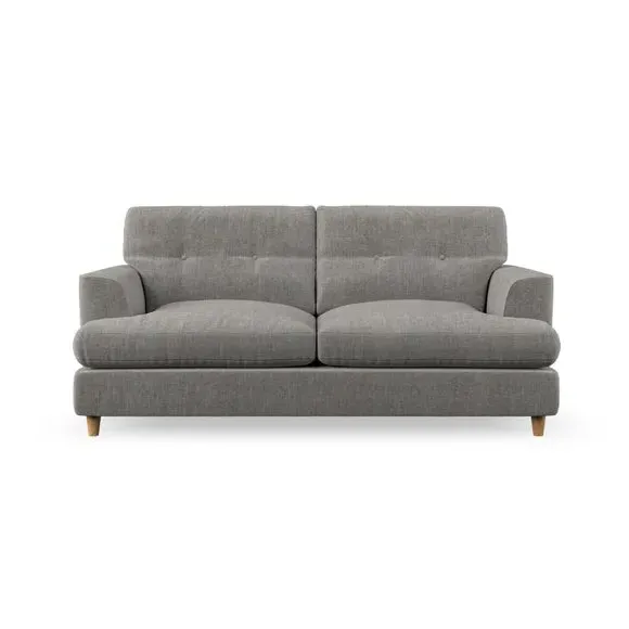 3-Seater Sofa Bed with Storage - Grey, Chenille