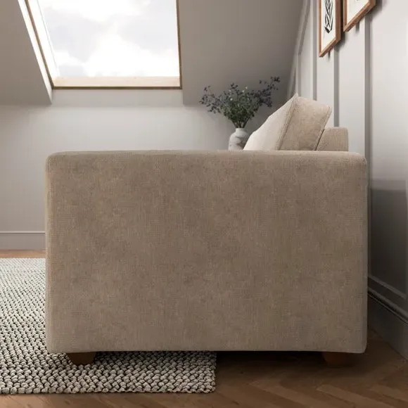 3-Seater Sofa Bed with Storage - Natural, Chenille