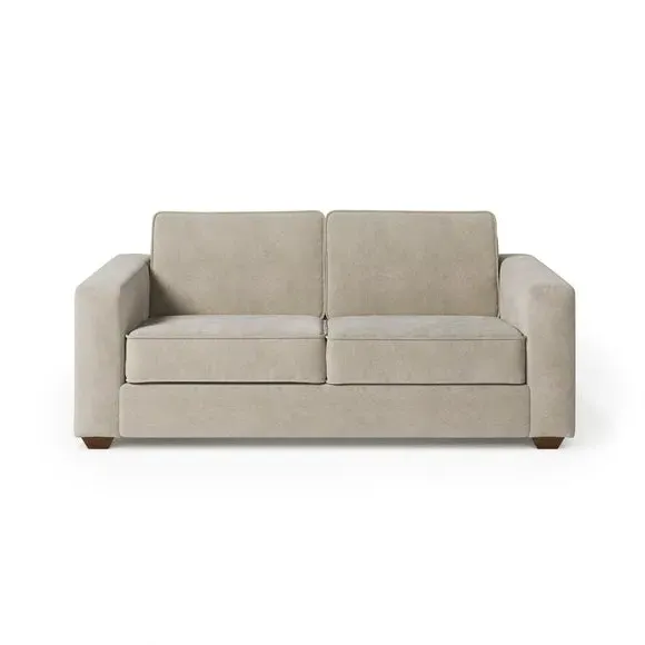 3-Seater Sofa Bed with Storage - Natural, Chenille