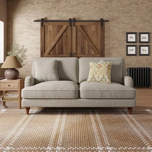 3-Seater Sofa Bed with Storage - Natural, Chenille