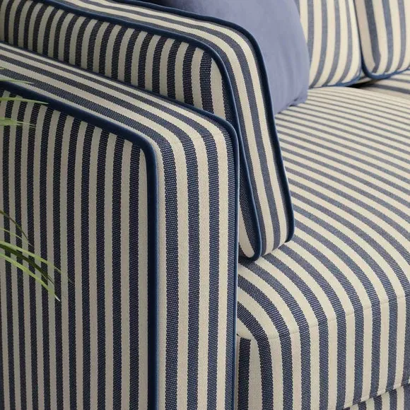 3-Seater Sofa Bed with Storage - Navy, Fabric