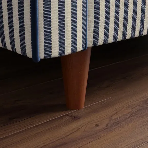 3-Seater Sofa Bed with Storage - Navy, Fabric