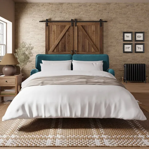 3-Seater Sofa Bed with Storage - Petrol, Velvet