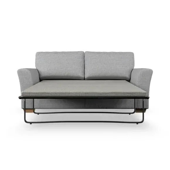 3-Seater Sofa Bed with Storage - Silver