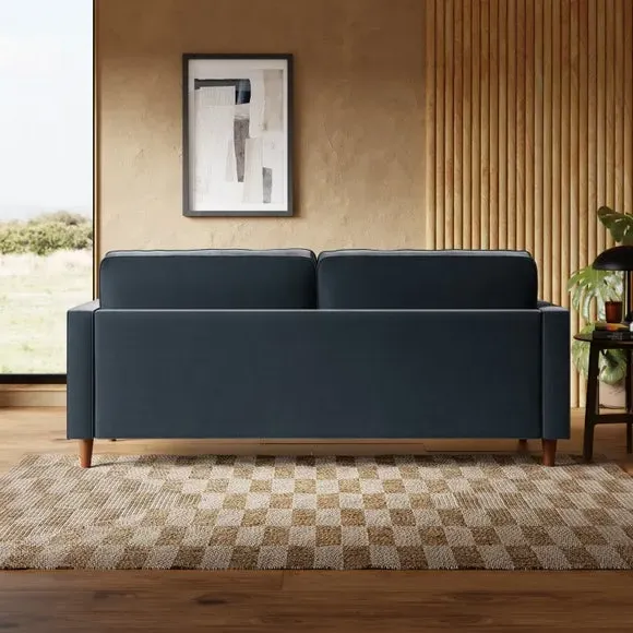 3-Seater Sofa Casual Design - Ink, Velvet
