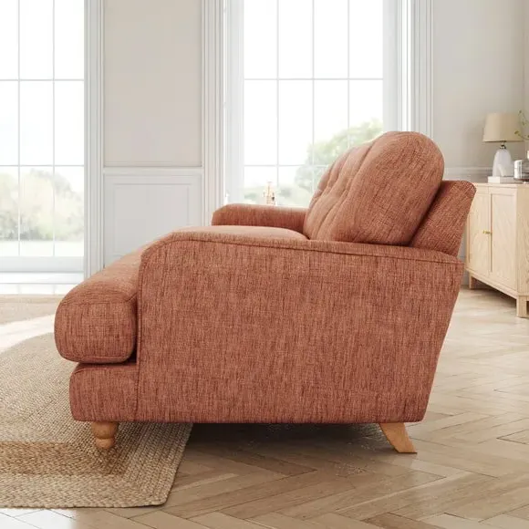 3-Seater Sofa - Clay, Faux Linen