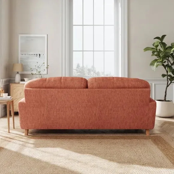 3-Seater Sofa - Clay, Faux Linen