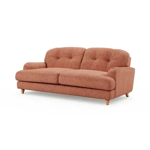 3-Seater Sofa - Clay, Faux Linen