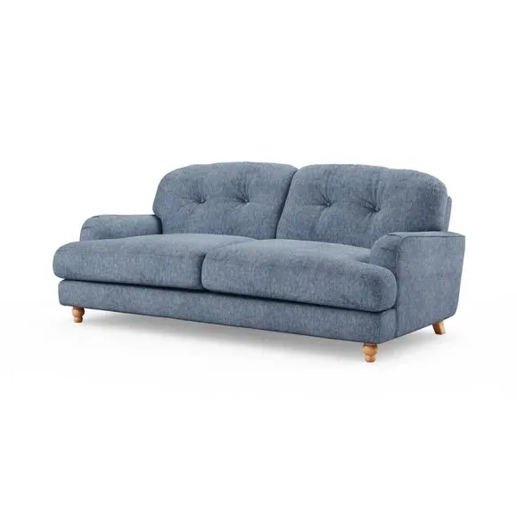 3-Seater Sofa - Denim, Faux Linen