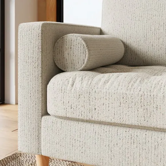 3-Seater Sofa - Ivory, Boucle