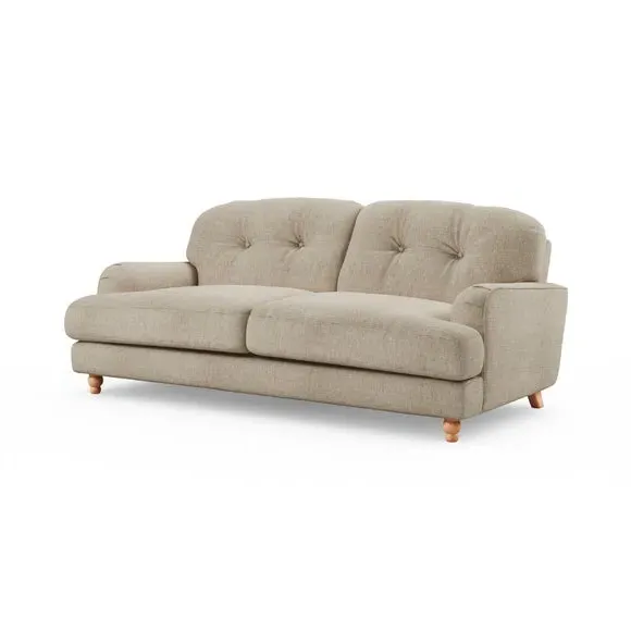 3-Seater Sofa - Mole, Faux Linen